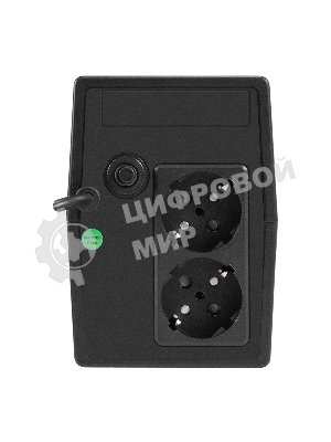 Источник бесперебойного питания ExeGate Smart LB-500.LCD.AVR.2SH (500VA/300W, LCD, AVR, 2*Schuko, батарея 12V 4.5Ah, черный)