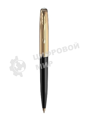 Ручка шариковая Parker 51 Deluxe (CW2123513) Black GT, M, черные чернила, подарочная коробка