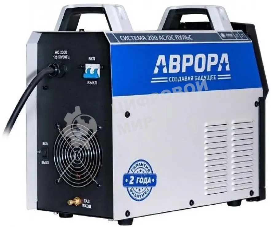 Сварочный аппарат Аврора Система 200 AC/DC ПУЛЬС инвертор ММА, 5.2 кВт