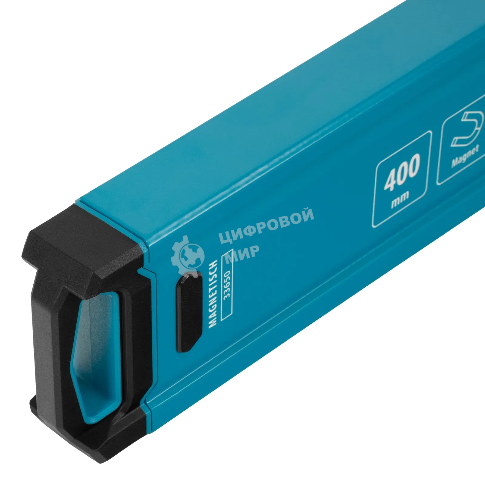 Уровень Gross 33650 алюминиевый, магнит., фрезерованный, 2 глазка, 0,5 мм/м, 400 мм