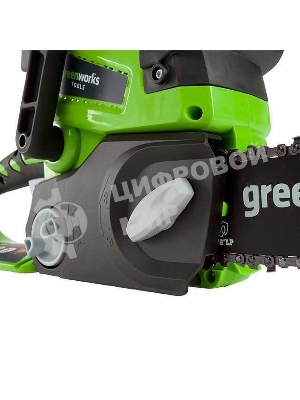 Цепная пила аккумуляторная GreenWorks G24CS25K2, 24V, 25 см, c АКБ 2Ач и ЗУ (2007707UA)
