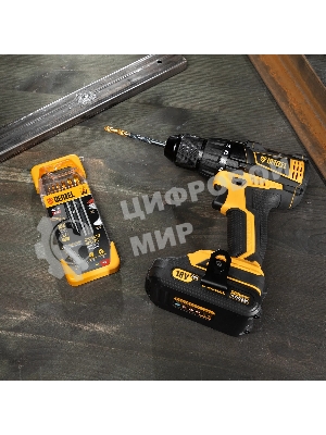 Набор сверл по металлу Denzel 2-3-4-5-6-8 мм, HSS-Tin, Golden Tip, 6 шт