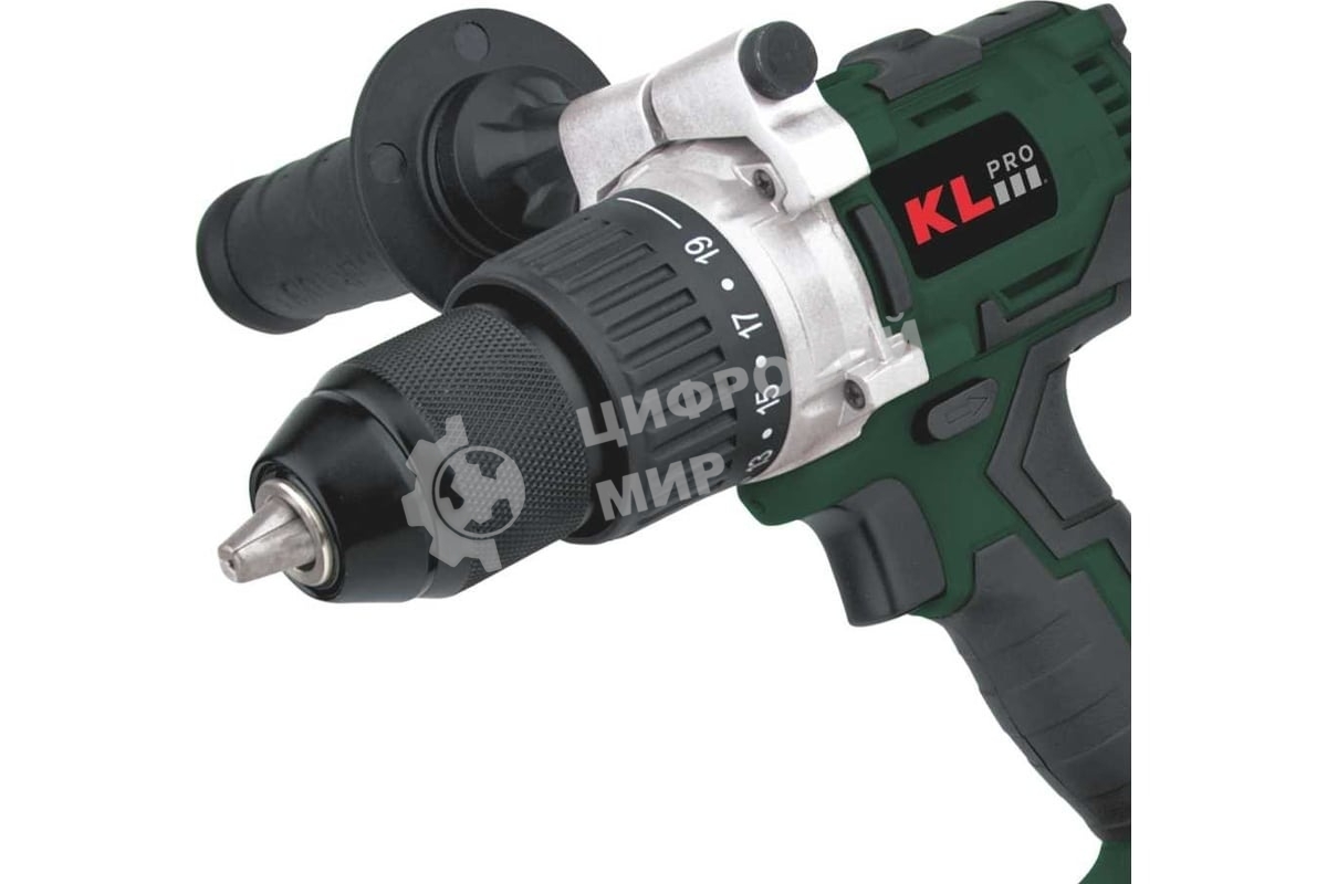 Профессиональный бесщеточный шуруповерт аккумуляторный Klpro KLNM18B-00 (18В, без ЗУ и АКБ, 60Нм, 2 скорости, 20-ступений к/м, подсветка,в кейсе)