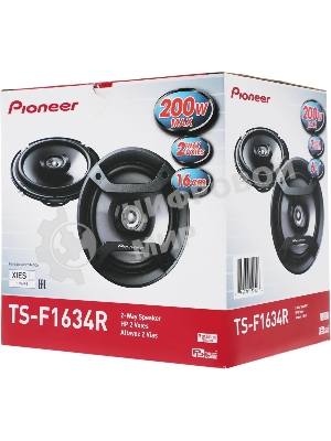 Колонки автомобильные Pioneer TS-F1634R (без решетки) 88дБ 4Ом 16см (6дюйм) (ком.:2кол.) коаксиальные двухполосные