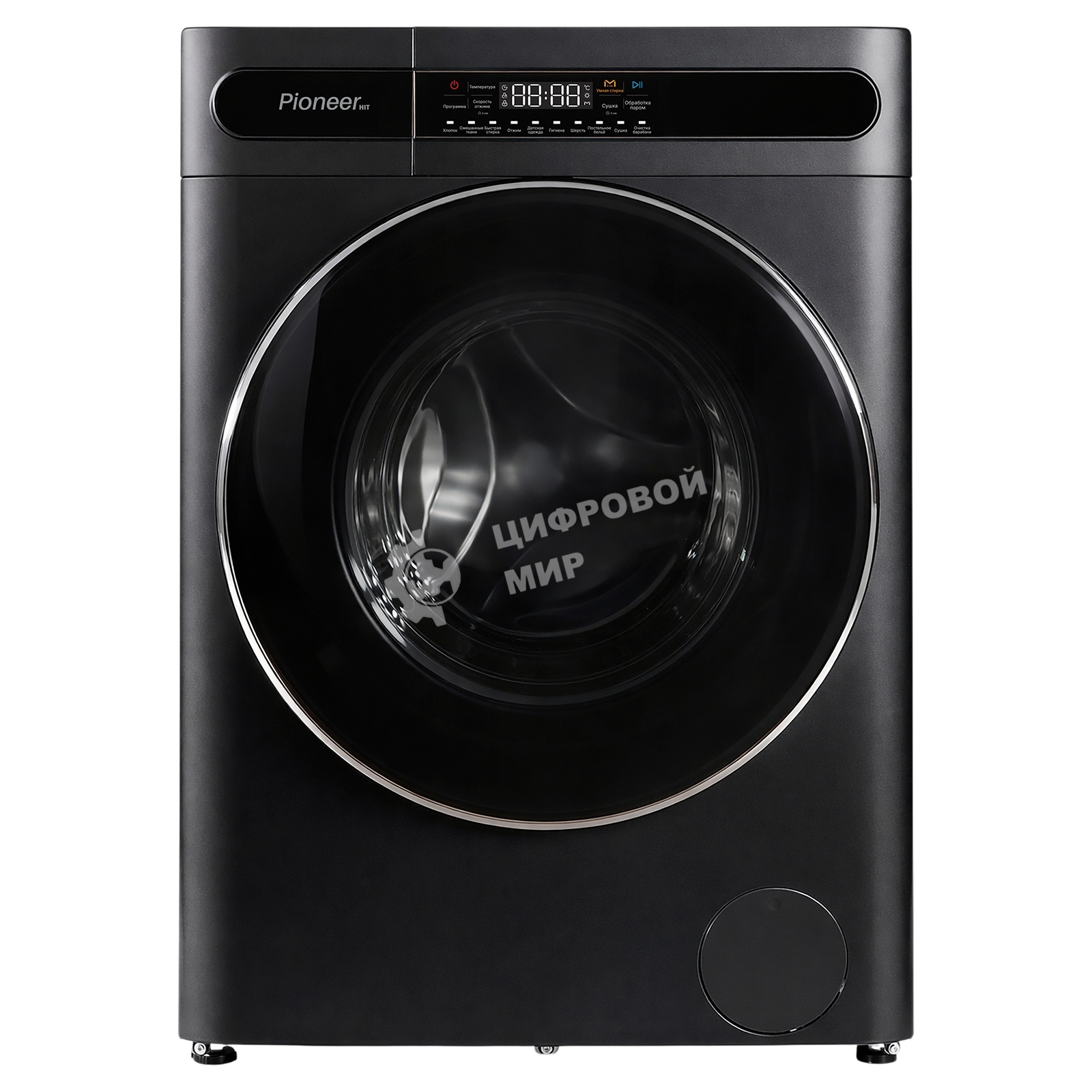 Стиральная машина Pioneer WMD-241605DG черный, загрузка фронтальная 11 кг, 1400 об/мин, класс A