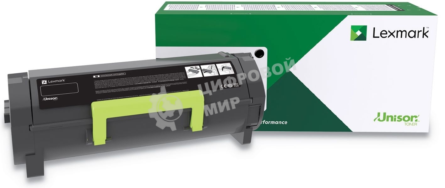 Картридж лазерный Lexmark черный для MS521, MS621, MX521, MX522, MX622 25000 стр.