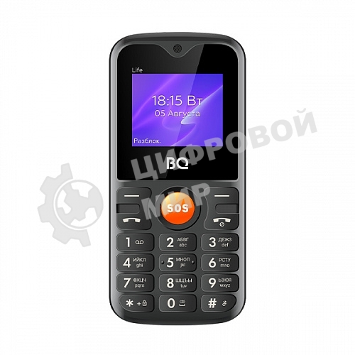 Мобильный телефон BQ 1853 Life черный/оранжевый
