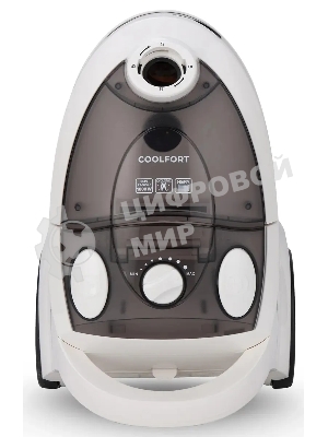 Пылесос Coolfort CF-3040 белый, 250/1800 Вт, уборка сухая, пылесборник контейнер 2 л