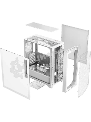 Компьютерный корпус PcCooler C3D510 WH ARGb белый без БП ATX 3x120мм 2xUSB3.0 1xUSB3.1 audio bott PSU