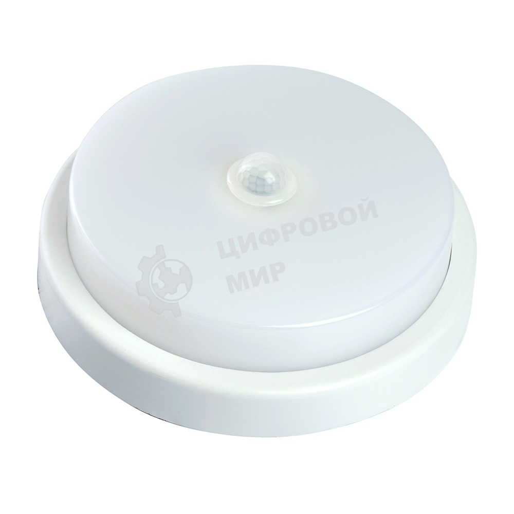 Светильник светодиодный Feron AL3016 ДБП-12w с датчиком 4000К 960Лм IP65 круглый белый