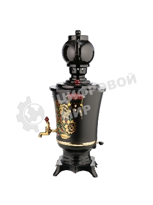 Самовар Centek CT-0093 черный/хохлома