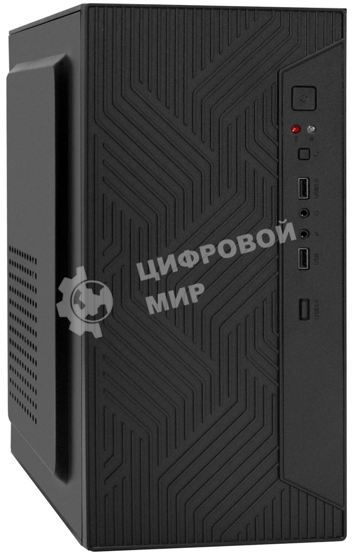 Компьютерный корпус Minitower ExeGate BAA-303-UNS400 (mATX, БП UNS400 с вент. 12см, 2*USB, HD Audio, черный)