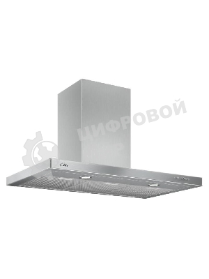 Вытяжка каминная Elikor Квадра 90Н-650-К3Д серебристый, 90 см, 650 куб. м/ч, 56 дБ