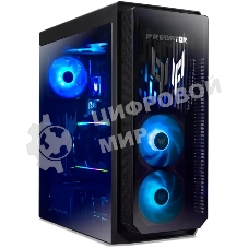 Компьютер Acer Predator PO7-660 Core Ultra9-285k/64Gb (4x16Gb) DDR5/SSD 4Tb (2Tbx2) M.2 NVME/RTX 5080/DOS