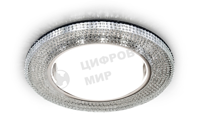 Встраиваемый точечный светильник G290 CH хром/прозрачный GX53+3W(LED WHITE)