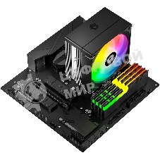 Кулер для процессора ID-COOLING SE-214-XT V2 ARGB LGA1851/1700/1200/115X/AM5/AM4 (16шт/кор, TDP 200W, PWM, 4 тепл.трубки прямого контакта, FAN 120мм, Addressable RGB LED) RET