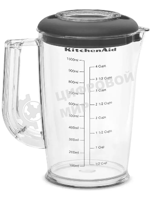 Блендер погружной KitchenAid 5KHBV83EBM с аксессуарами, матовый черный