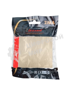 Выключатель проходной 1-кл. СП ZIMA IP20 10А безвинт. зажим зол. LEZARD 704-3688-105QC