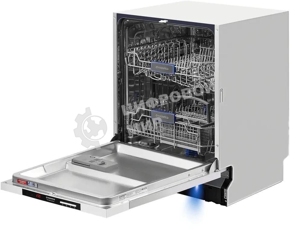 Встраиваемая посудомоечная машина Maunfeld MLP-122D Light Beam, серебристый, 59.8 см, 12 компл., 49 дБ, класс A++