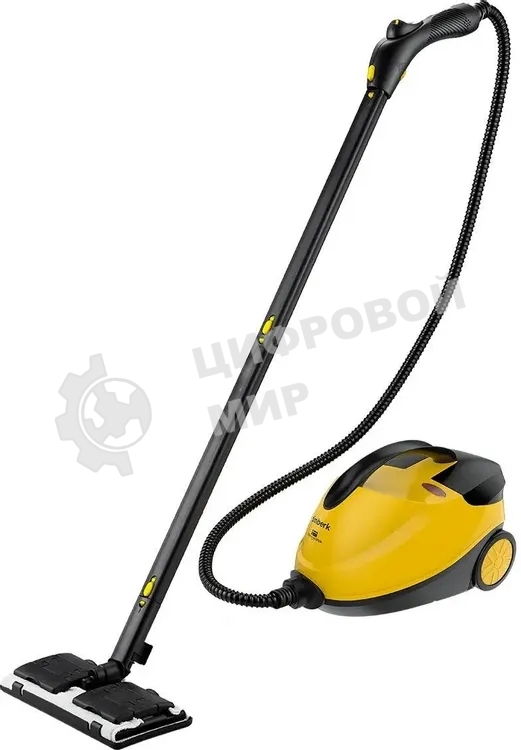 Пароочиститель Timberk T-STCF70 желтый, напольный, 2100 Вт, 200 г/мин, 1500 мл