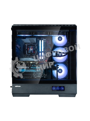 Компьютерный корпус ZALMAN P50 DS, ATX, черный, WINDOW, 2x3.5