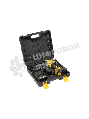 Дрель-шуруповерт аккумуляторная Denzel CDL-12-02BM, 12В, 2 АКБ