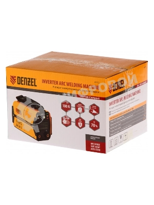 Сварочный аппарат Denzel ds-180 compact 94372 инвертор. дуговой сварки 180А пв 70%