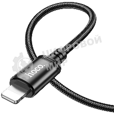 Кабель Hoco X89 Wind iP USB Type-C (m)-Lightning (m) 1м черный коробка