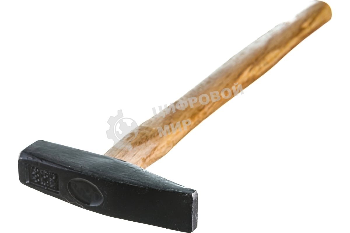 Молоток ВИХРЬ 200гр. Квадратный боек, деревянная ручка