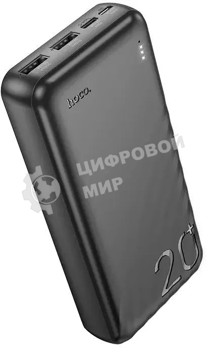 Портативный аккумулятор Hoco J123A Element 20000mAh 2A 2xUSB-A черный