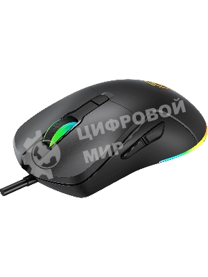 Мышь проводная Oklick 750G черный, 7200 dpi, USB, кнопки - 5