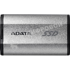 Внешний SSD ADATA SD810, 2TB, USB 3.2 Gen 2x2 Type-C, R/W 2000/2000, серебристый