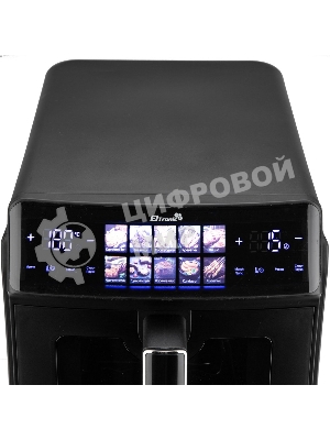 Аэрогриль Eltronic 777-03 черный, 2600 Вт, 12 л, сенсор, 10 программ