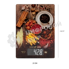 Весы кухонные Galaxy Line GL 2821, стекло, платформа из высокопрочного стекла, максимальный вес 8 кг