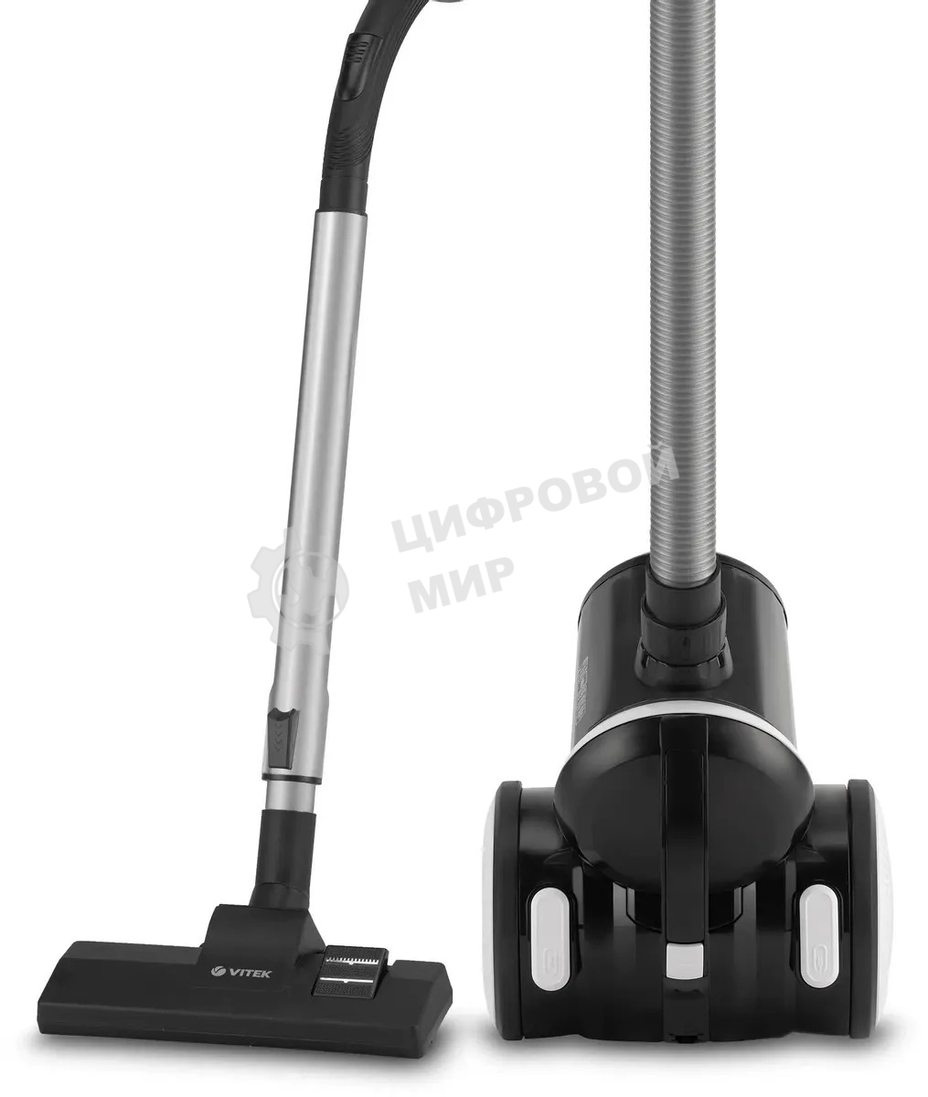 Пылесос Vitek Metropolis VT-8142 черный, 200/1500 Вт, уборка сухая, пылесборник циклонный фильтр 1.8 л