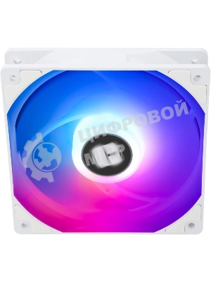 Кулер для корпуса Thermalright TL-C12CW-S (120x120x25мм, 4-pin PWM, ARGb, 66.17CFM, 25.6dBA, 1550RPM, белый)
