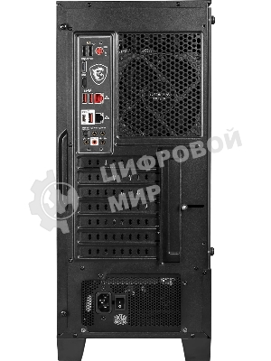 Компьютерный корпус MSI MAG FORGE 100M/mid-tower, ATX, tempered glass side panel/2x RGb 120мм & 1x 120мм fans inc./MAG FORGE 100M