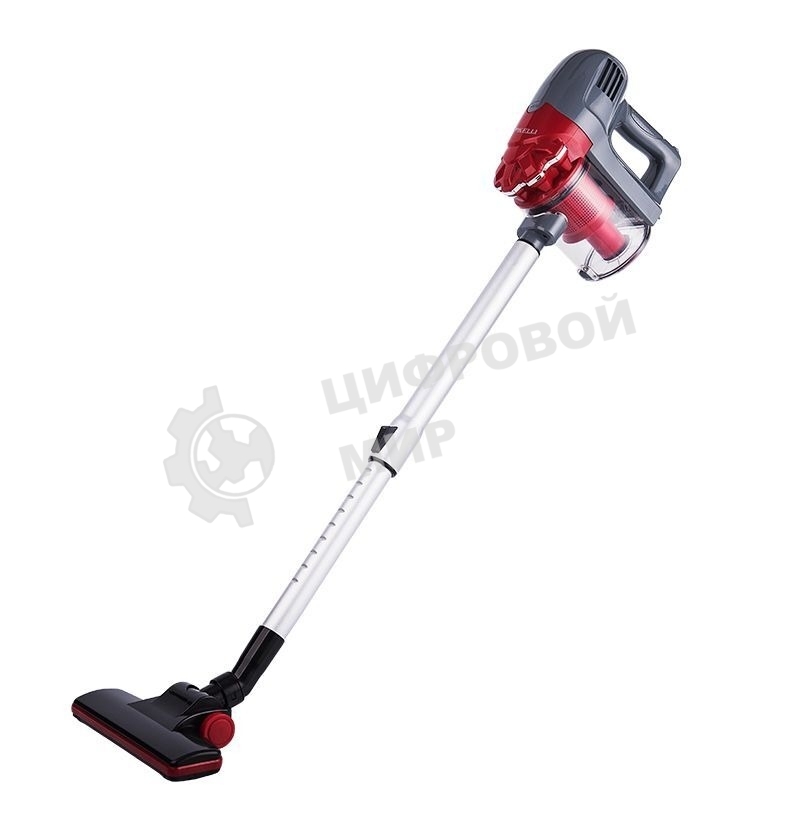 Пылесос вертикальный Kelli KL-8021 красный, питание от сети, 300 Вт, уборка сухая, пылесборник 1 л