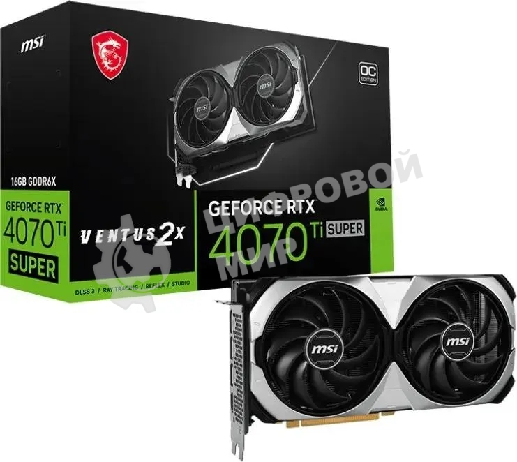 Видеокарта PCIE16 RTX4070TI 12GB 4070 TI VENTUS 2X 12G OC MSI