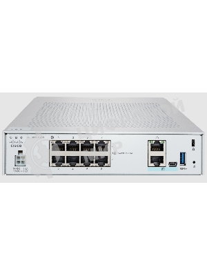 Межсетевой экран Cisco Firepower 1010 FPR1010-ASA-K9, 8×1 Гбит/с, управляемый