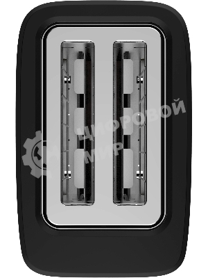 Тостер Vitek Gracia VT-T1000 черный/серебристый, 700 Вт, 2 слота