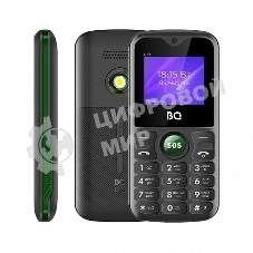 Мобильный телефон BQ 1853 Life черный/зеленый