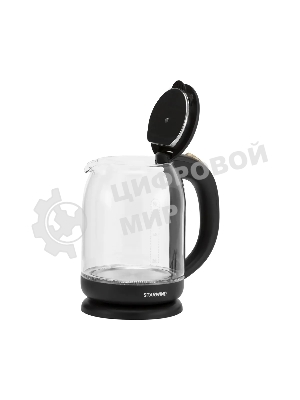 Чайник электрический Starwind SKG1052 1.8 л, 1500 Вт, темно-коричневый/бронзовый (корпус: стекло)