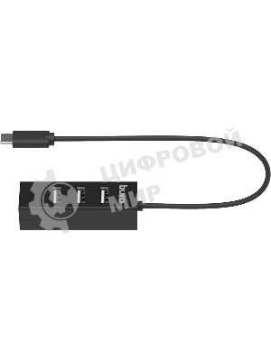 USB-концентратор Buro BPH-C-1906, USB-C, USB 2.0 4 порта, USB