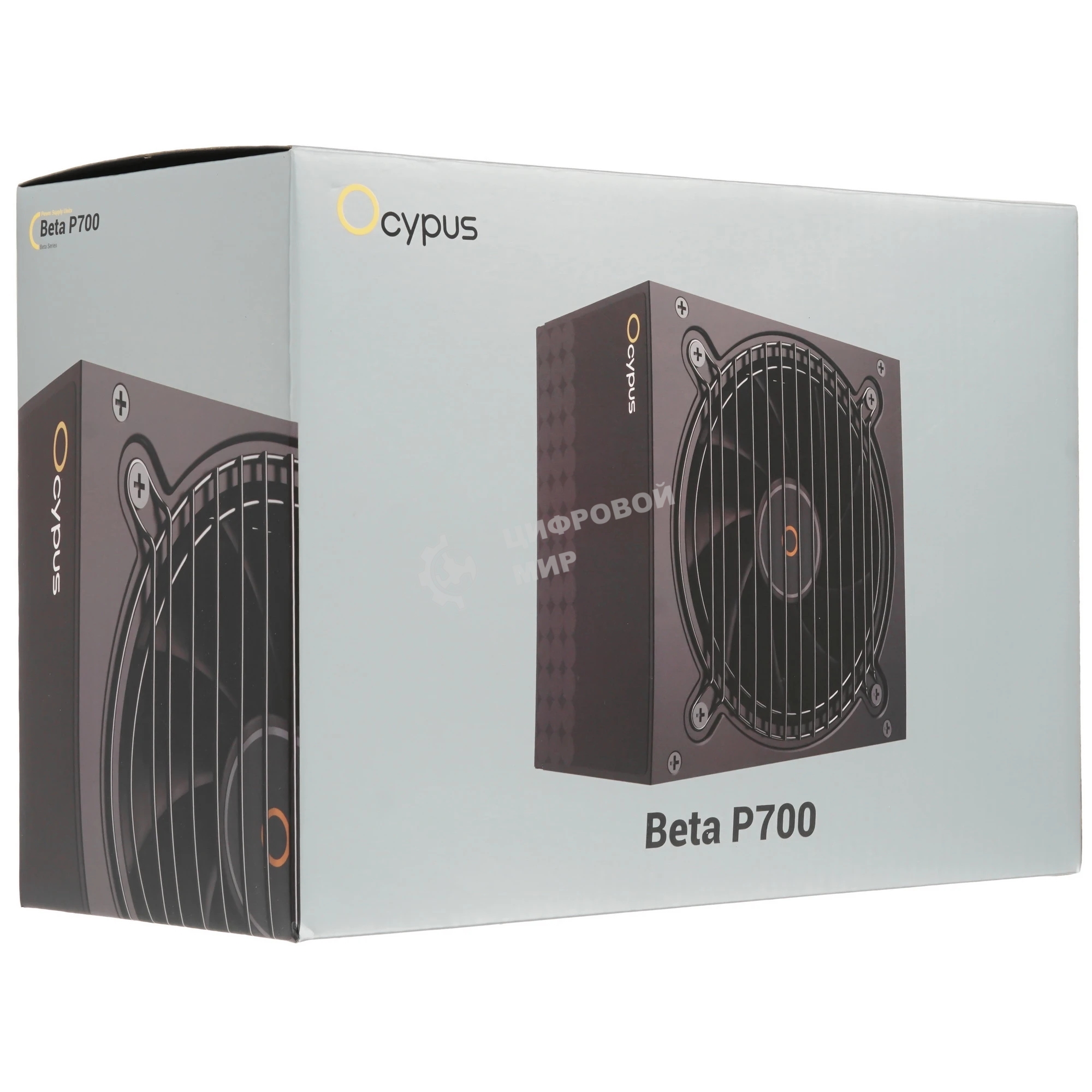 Блок питания 700W Ocypus Beta P700 BK (ATX, APFC, 20+4 pin, 120мм fan, PCI-E 6+2Px2, 3xSATA) (Beta-P700-N1HDBK024X-EU)