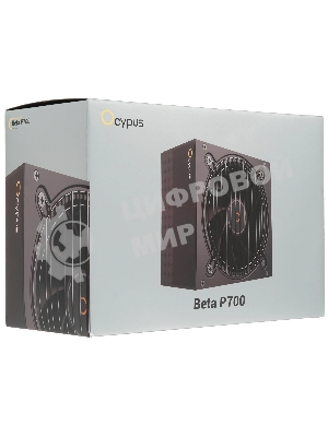 Блок питания 700W Ocypus Beta P700 BK (ATX, APFC, 20+4 pin, 120мм fan, PCI-E 6+2Px2, 3xSATA) (Beta-P700-N1HDBK024X-EU)