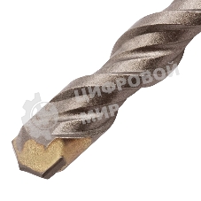 Бур по бетону Denzel двойная спираль, Cobalt W-tip, 12x210 мм, SDS PLUS