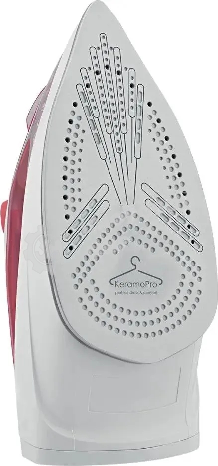 Утюг Scarlett SC-SI30K56 розовый, 2400; Световой индикатор работы: Да; Регулируемый пар до г/мин: 35; Паровой удар до г/мин: 140; Резервуар для воды, мл: 280; Функция разбрызгивания воды: Да; Терморегулятор: Да; Вертикальное отпаривание: Да; Регулировка с