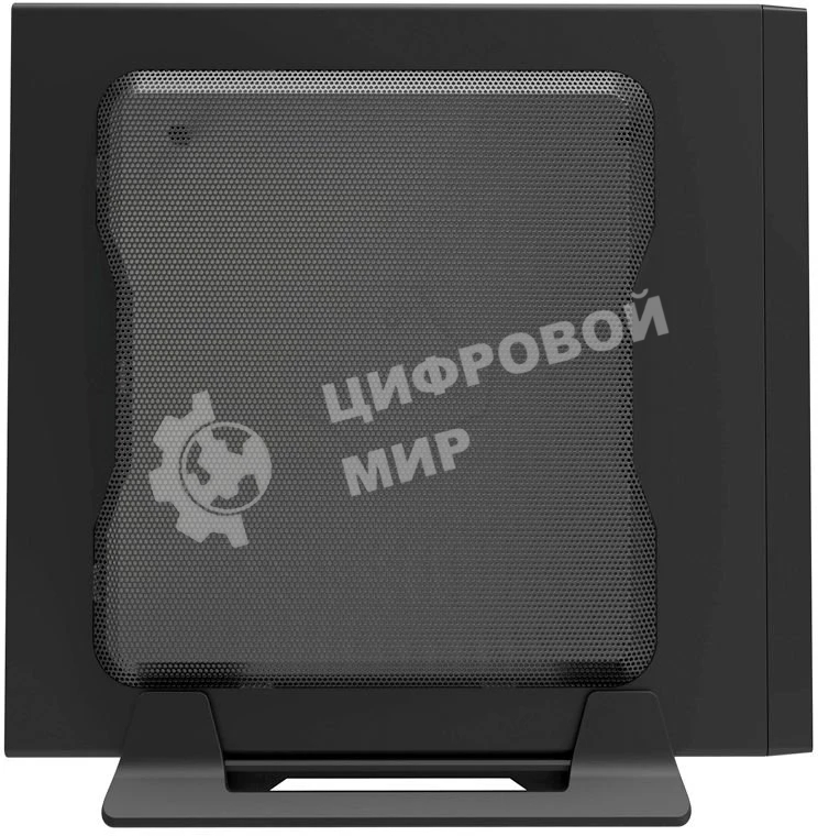 Компьютерный корпус Slim Case Powerman ME100S-BK front fan 4cm, 120W adapter, Mini ITX, VESA