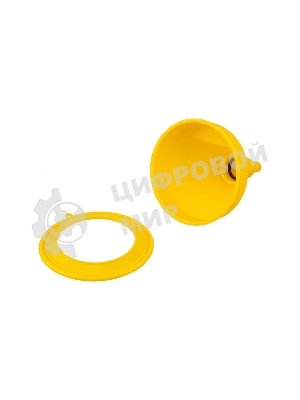 Воронка пластиковая Denzel 135 мм с металлическим ситом, гибким наконечником и непроливайкой